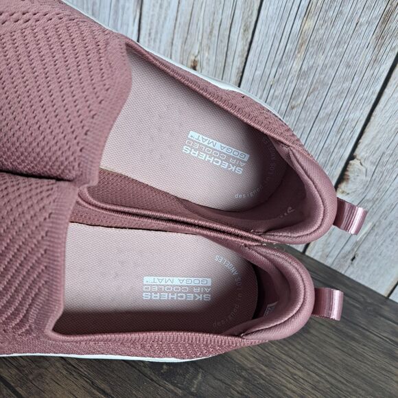 Skechers Go Walk 7 Amina Stretch Slip On Walking Shoes Women's Sz 11 Mauve NWOB - Picture 7 of 9